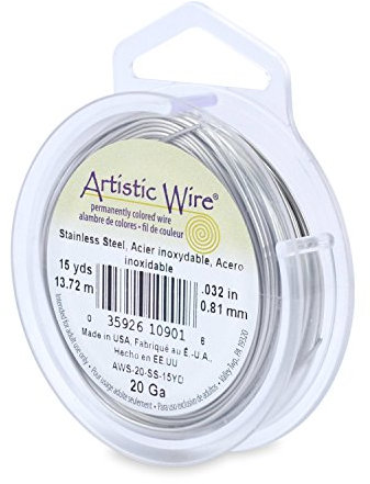 Cavo artistico da 0,8 mm in acciaio inossidabile, 13,7 m