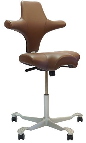 HAG Capisco 8106 Sattelsitz Bürostuhl in Paloma Tabacco Exclusiv Leder