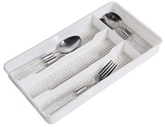 Plusysee Besteckkasten, minimalistisch, Utensilienkasten, Caddy, Cutlery Drawer, Weiß, Cream