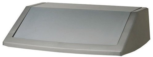 ADDIS 504895 Fliptop Bin Lid, 54 L, Metallic Grey