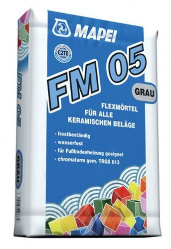 MAPEI FM 05 Flexklebemörtel 25 kg - für Verlegung von Feinsteinzeug, keramischen Fliesen und Platten sowie aller Arten von Mosaiken usw.