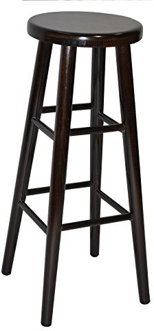 Magnetic Mobel Barhocker Holzhocker Buche Barstuhl Stuhl massivholz 80 cm (Nussbaum)