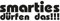 Plott Aufkleber Smarties dürfen das Smart Auto Tuning Sticker Decal OEM NEU