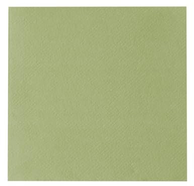 Sovie HORECA Linclass® Airlaid Tischdecke 80 x 80 cm, Tischdecke stoffähnlich, praktische Einmal-Tischdecke für Hochzeit oder Partys, 20 Stück (Oliv)