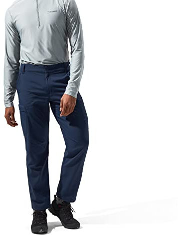 Berghaus Herren Navigator 2.0 Wanderhose, wasserabweisend, bequeme Passform, atmungsaktive Hose, Blau, 32 Standard (32 Zoll)