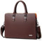 FSD.WG Herren Business Tasche,Wasserdichte Leder Aktentasche,Schulter Laptop Business Tasche für Business,Schule,Reisen,Abnehmbar