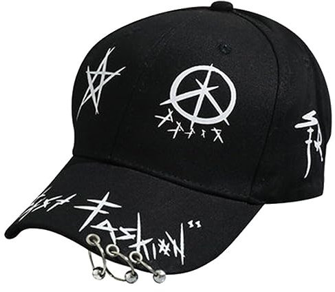 Zonster Mode Justierbare Baseballmütze Hip-hop-Hut DREI-Ring-Sommer-Breathable Cap Für Männer Frauen Schwarz