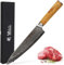 Wakoli Oribu Damast Chefmesser 20 cm – Küchenmesser aus 67 Lagen Damaststahl mit AUS-10 Kern, Olivenholzgriff, Profi Kochmesser, scharf & langlebig, Geschenkbox