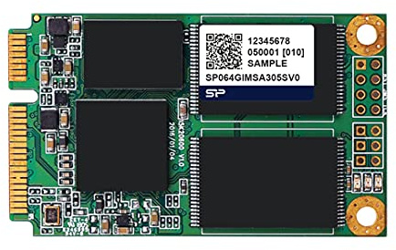 Disque SSD Industriel MSA300SV MLC SATA3 mSATA de 64 Go Silicon Power MSA300SV