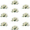 Flores Artificiales para Centros de Mesa de Boda - 10 Piezas Blanco Ramo de Peonía de Seda con Base de Plástico Centros de Mesa Decorativo Bola de Flores para Fiesta Aniversario Decoración Hogar