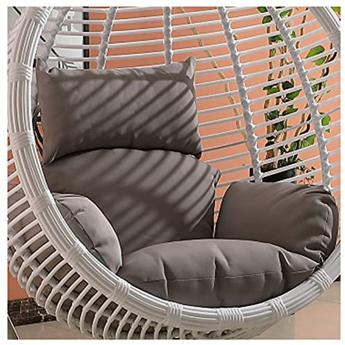 Kissen für Hängesessel, Auflage für Polyrattan/Rattan Hängeschaukel, Schaukel Korb Auflagen für Rattan Hängesschaukel Hängestuhl Outdoor Indoor,K,120x90cm
