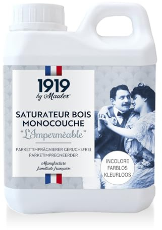 MAULER - Saturateur bois Monocouche - L'Imperméable Mat Chêne Clair 1L | Effet déperlant, protection UV, tache - Entretien facile - Terrasse & Bardage - Manufacture Mauler depuis 1919