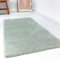 Wecon Home Kuschelig weicher Esprit Hochflor Teppich, bestens geeignet fürs Wohnzimmer, Schlafzimmer und Kinderzimmer RELAXX (120 x 170 cm, hellgrau grün)