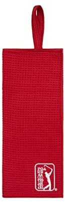 PGA Tour - Golf Towel, Premium Microfibre Towel, Bag-loop, 38” x 16”, Golf Accessories, Chili Pepper, OS
