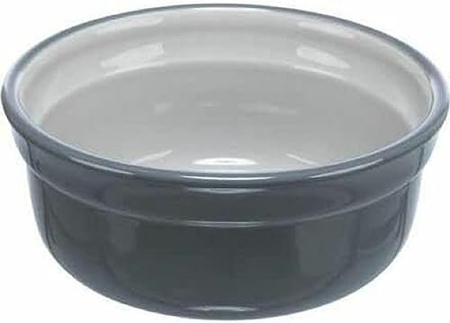 TRIXIE Napf, Keramik, 0,6 L/Ø 15 cm, Grau/Hellgrau - 24411