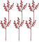 Xyfw 6 Pack Red / White Christmas Tree Decorations, Christmas Ornaments Woolen Bells Candy Cane Christmas Decorations for Holiday and Home Decor, 35cm/13.8inch