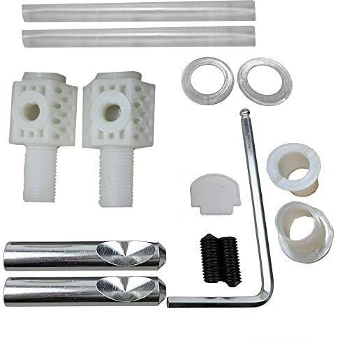 Nes Home Pair of Zinc Plated Fixing Bolts Kits for Wall Hung Toilet