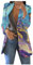 Veste Femme Chic et Élégant Fleurie Cintré sans Bouton Costume Pas Cher Marque Bureau Affaires Haut l'hiver Slim Fit Baggy Blazers De Travail Blouson Jacket Violet 4XL
