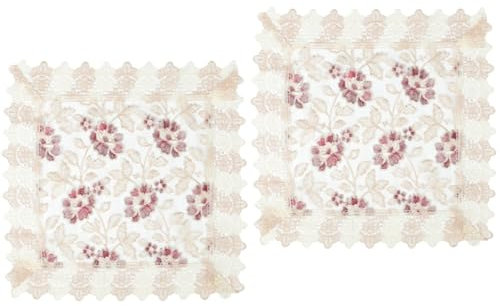 BESTonZON 2 Piezas Mini Nevera Cubierta Microonda Cubierta Del Aparato Tostador Cubierta De Freidora De Encaje Campana De Pan Para Encimera Mini Licuadora Antideslizante Paño Cubierta De Pan