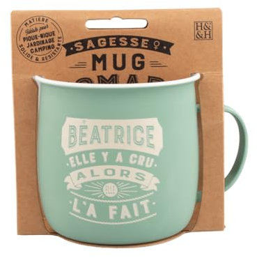 Mug Nomade - Mug à thé et café personnalisé Béatrice - Cadeau pour Femme