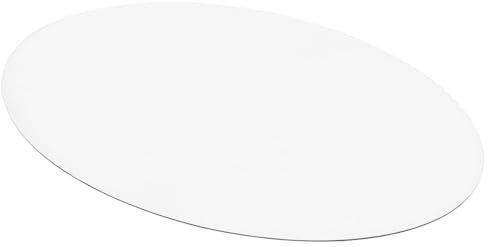 ExactMade Transparente Tischsets, hergestellt in den USA, sicher, 33 x 48 cm, oval, 2 mm dick, ultraglattes Vinyl, Kunststoff-Tischmatte, 2 Stück