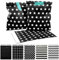 Frau WUNDERVoll® 50 Papiertüten schwarz Sterne, 13 x 16,5 cm, 45 Gramm Papier, flach/Candy Bar, Hochzeit, Kindergeburtstag, Papiertütchen, Candybag, Tüten, Mitgebseltüten
