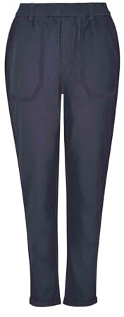 Weird Fish Malorri Organic Cotton Chino Trousers Navy Size 16