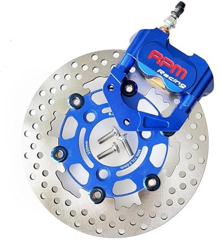 Motorcycle Brake Disc Für Aerox RPM CNC Elektrische Motorrad Roller Bremssättel 200mm 220mm Disc Brems Pumpe Adapter Halterung FrontRear Aluminium Alloy Brake Disc Brake Disc(Blue 220mm)