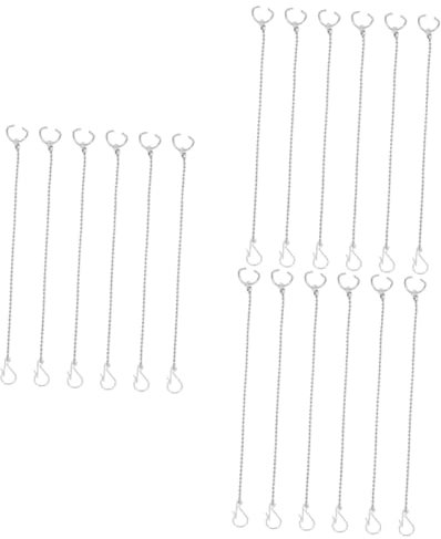 Angoily 3sets Toilet Flapper Chain Replacement Kit Stainless Steel for Toilet Flush Chain Easy Install 6pcs*3