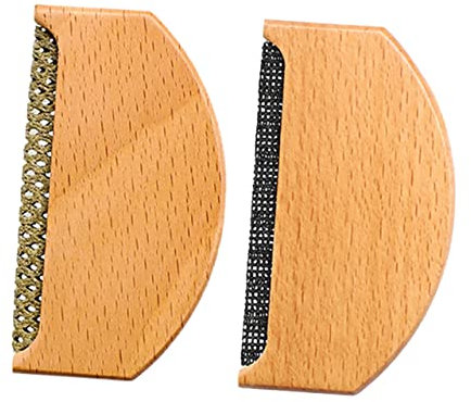 2St Schaber tierhaar bürste tierhaarbürste wollbürste pet fur remover Haarreinigungsentferner Kleiderfusselentferner Haustier Fusselentferner für Kleidung Tierhaarentferner hölzern Hoement