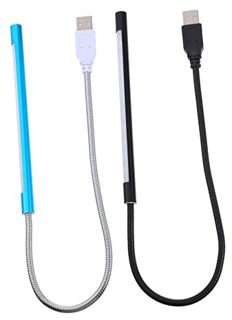 KONTONTY 2 Pièces Lampe Lecture Dirigée Liseuse Lumière Col De Cygne Usb Utiliser La Lumière Led De Clavier Led Usb s De Contrôle Tactile Ampoules De Nuit Abdos