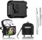LEWOTE 3 in 1 Kompatibel mit Apple Airpods 3 Schützende Lustige Nette Fall Abdeckung mit Reiniger Kit Schlüsselanhänger (Shark Bag Black)