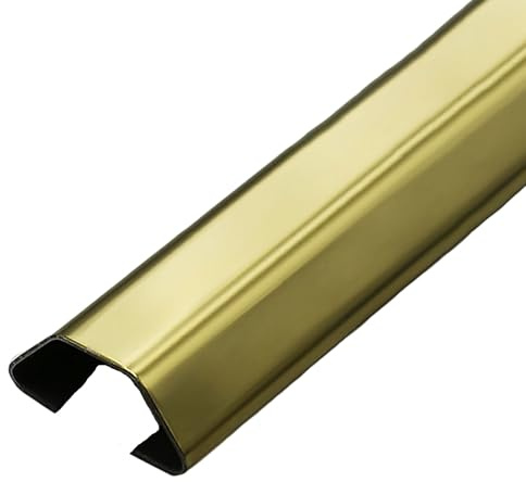 Kabelkanäle für die Wand, Eckdrahtversteck, Aluminium-Kabelkanal, Lautsprecherkabelversteck, selbstklebende Kabelführung for Verstecken von Drähten, Kabelmanagement for das Heimbüro(Gold,4#)