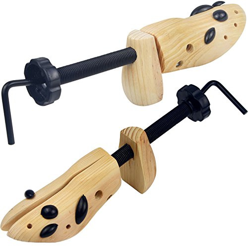 zpllsbratos 2er Set Schuhspanner aus Holz Natürliches Schuhdehner | Verstellbarer Langlebig Schuhweiterer Schuhformer Herren Damen Atmungsaktiv Größe 34-46