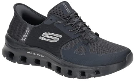 Skechers Glide-Step Pro-Cool Drift Slipper Schwarz | Glide Step Air Cooled Memory Foam No Tie Fit und flexible Traktionslaufsohle