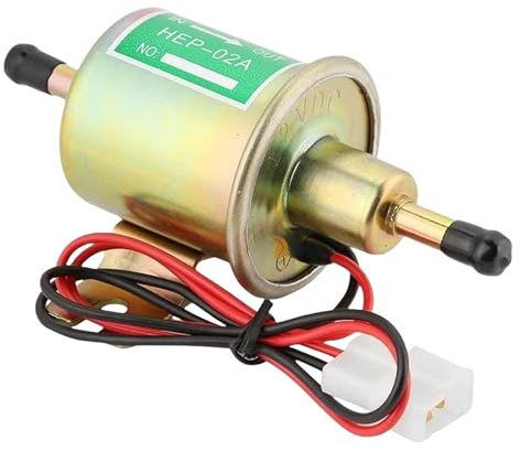 Pompa elettrica per carburante HEP-02A 12/24 V Pompa elettrica per carburante a bassa pressione Pompa per benzina, gasolio con kit di installazione(24V)