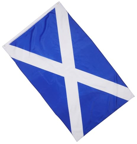 SHINEOFI Bandiera Scozia in Poliestere Mantello Nazionale Grande Resistente per Esterni Decorazione Supporter e Eventi Sportivi Riutilizzabile e Durevole