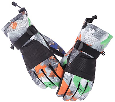 Cocila Parent Child Winter Ski Gloves Warm Cute Printed Riding Kids Windproof Mittens Women Clothes For Men Long White Hats Uk Compression Cycling Man Touchscreen Driving Glives Phone Hand Mens