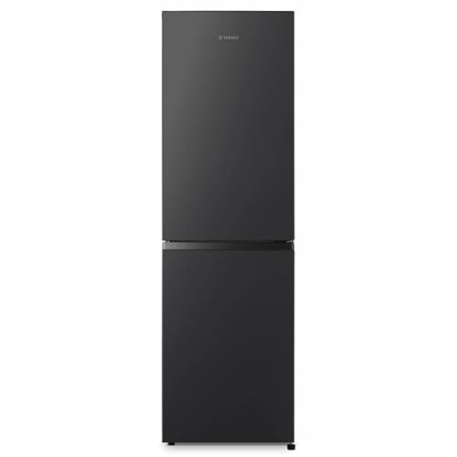 Teknix FFPH1825PB 55cm Freestanding 50/50 Fridge Freezer - 256 Litre Capacity - Frost Free - Black - E Rated, H182.5 x W55 x D56.2 (cm)