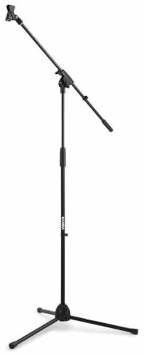 Vonyx MS10 Pie de Micrófono Negro. Pie de Micro, Negro, Equipo Profesional, Altura Ajustable, Equipo Compacto, Fácil de Transportar, Se suministra sin Micrófono