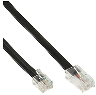 InLine 18643 Modularkabel, RJ45 zu RJ12 Stecker / Stecker, 6-adrig, 3m