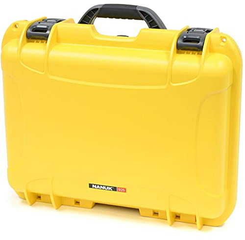 Nanuk 925 wasserdichter Hartschalenkoffer mit Schaumstoffeinlage, Gelb