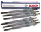 Bosch 6x Glühkerze Duraterm GLP001 für BMW 3er E30 324d 85-90cm/33,2-35,1; 5er E28 524; Mercedes Benz E-Klasse T-Modell W124 S124 300
