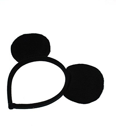 Zac's Alter Ego Black Mouse Ears Headband for Adults and Children