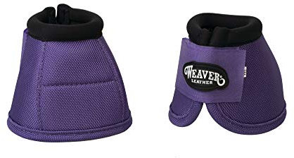 Weaver Leather Ballistic No-Turn Bell Boots, Medium, Grape