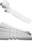 HOMETOOLS.EU® 100 Beschriftungs-Bänder für Pflanzen, 21 x 2 cm, verwitterungsfest, weiß