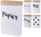 Papiersack Paper Bag eckig aus Kraftpapier Papierkorb (Papier)