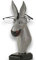 ART-CRAFT Brillenhalter brillenständer brillenablage Esel aus Holz handgeschnitzt und handbemalt 20cm