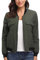 MISS MOLY Bomberjacke Damen Fliegerjacke Reißverschluss Lightweight Jacket Multi-Pocket Grün Medium