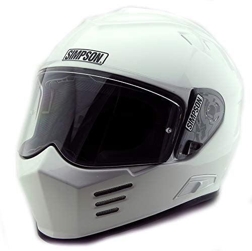 Motorradhelm Simpson Venom Bandit DVS Integralhelm für Motorrad, Roller, Erwachsene, Crash Racing, Touring, Sport, Pinlock, ECE-Zulassung XL mattes schwarz